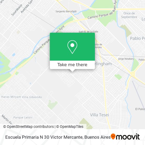 Escuela Primaria N 30 Victor Mercante map