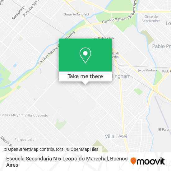 Escuela Secundaria N 6 Leopoldo Marechal map