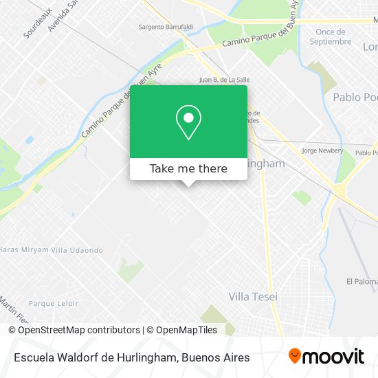 Escuela Waldorf de Hurlingham map