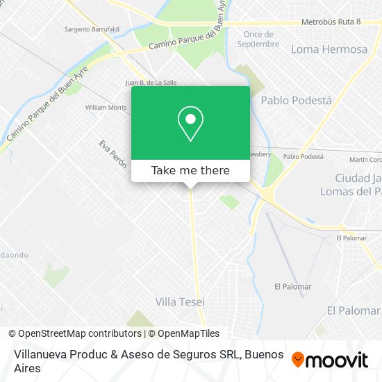 Villanueva Produc & Aseso de Seguros SRL map