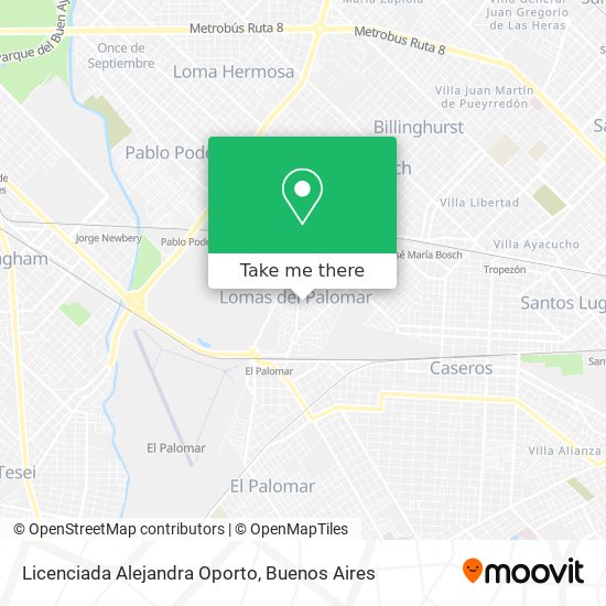 Licenciada Alejandra Oporto map