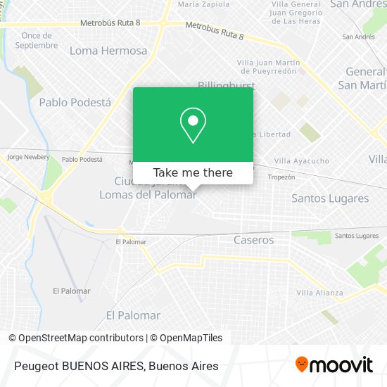 Peugeot BUENOS AIRES map