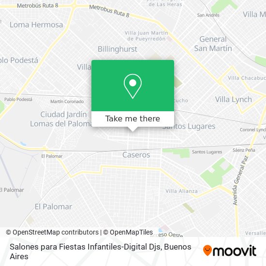 Salones para Fiestas Infantiles-Digital Djs map