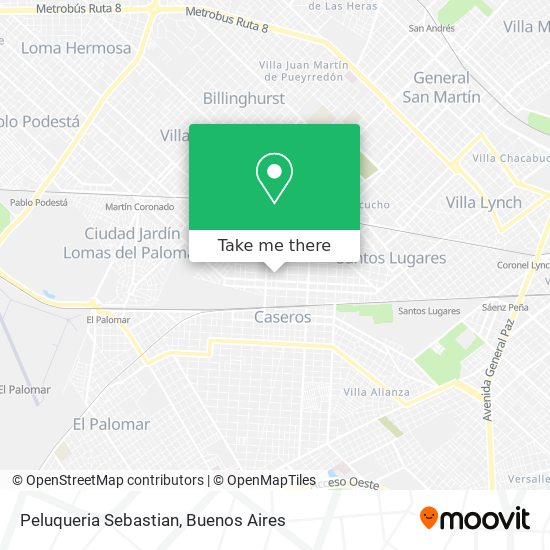 Mapa de Peluqueria Sebastian