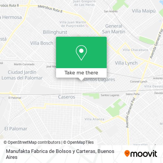 Manufakta Fabrica de Bolsos y Carteras map