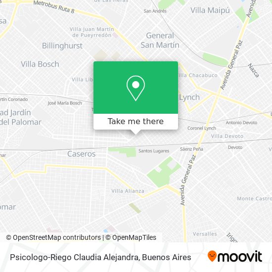 Psicologo-Riego Claudia Alejandra map