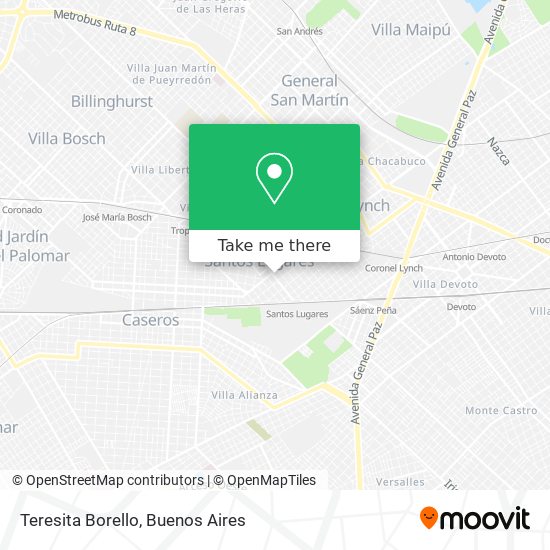 Teresita Borello map