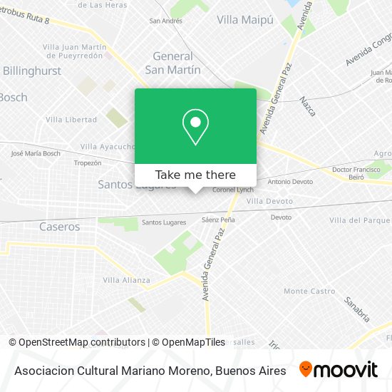 Asociacion Cultural Mariano Moreno map