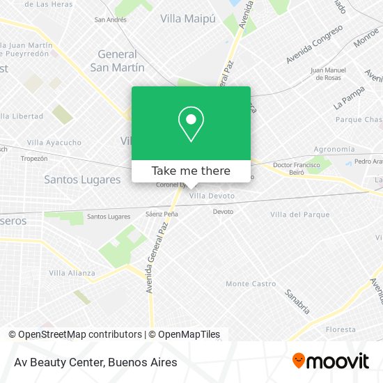 Mapa de Av Beauty Center