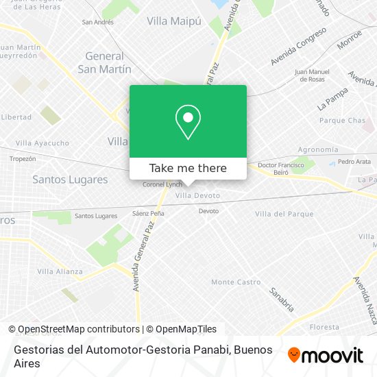 Gestorias del Automotor-Gestoria Panabi map