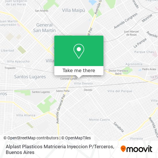 Alplast Plasticos Matriceria Inyeccion P / Terceros map