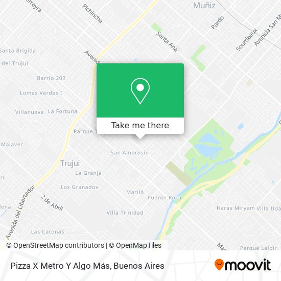 Pizza X Metro Y Algo Más map