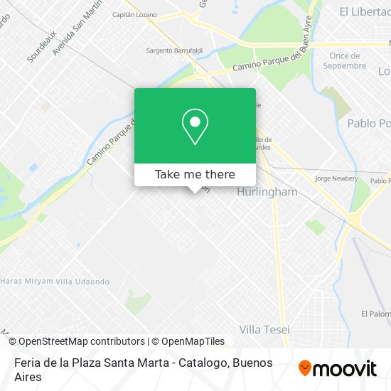 Feria de la Plaza Santa Marta - Catalogo map