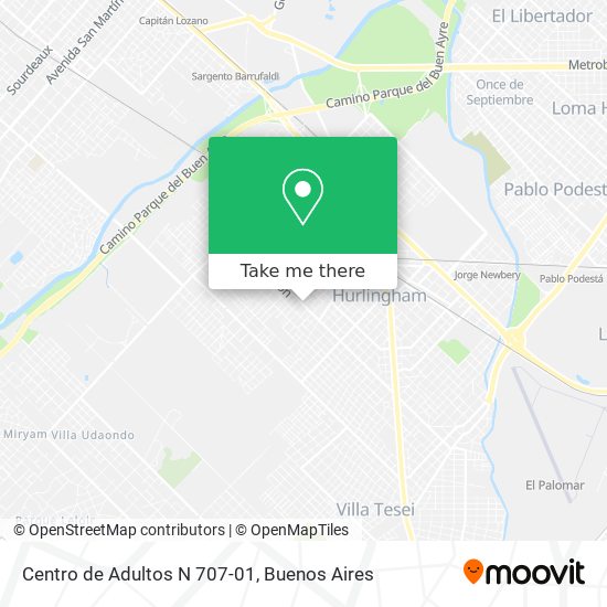 Centro de Adultos N 707-01 map