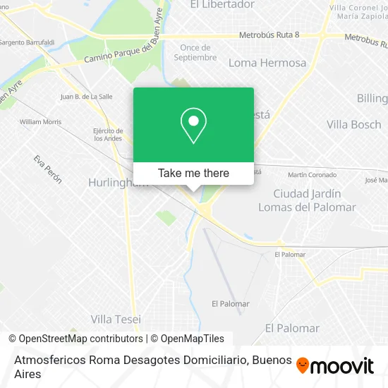 Mapa de Atmosfericos Roma Desagotes Domiciliario