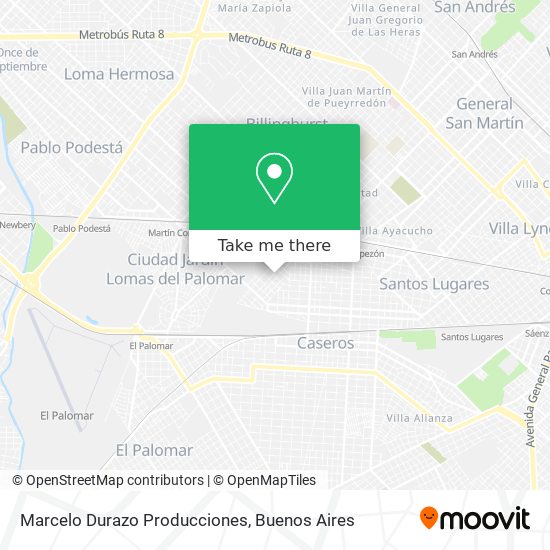 Marcelo Durazo Producciones map