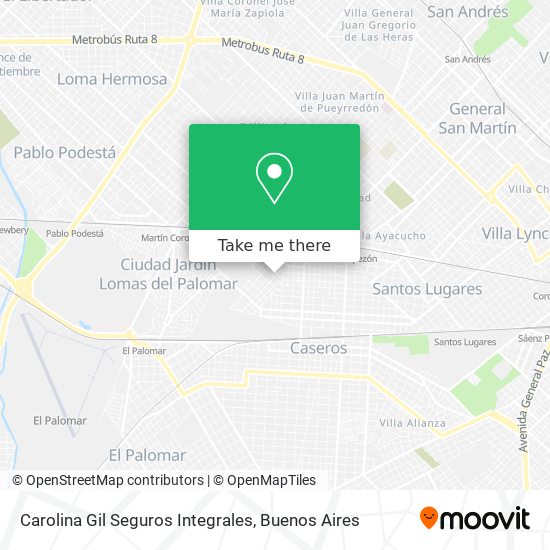 Mapa de Carolina Gil Seguros Integrales