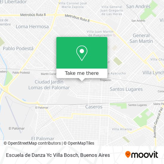 Escuela de Danza Yc Villa Bosch map