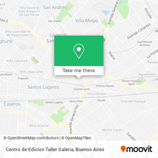 Mapa de Centro de Edicion Taller Galeria