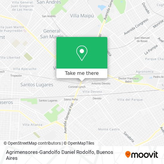 Agrimensores-Gandolfo Daniel Rodolfo map