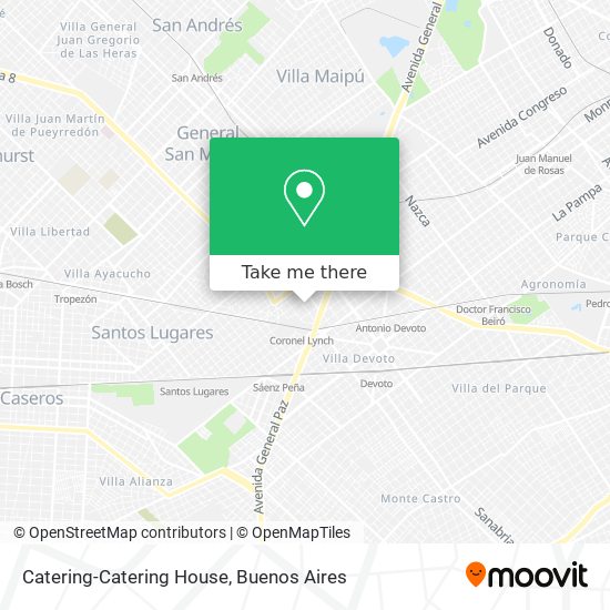 Mapa de Catering-Catering House