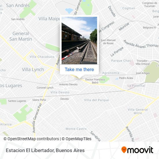 Estacion El Libertador map