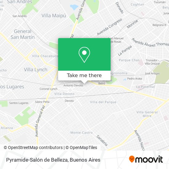 Pyramide-Salón de Belleza map