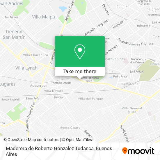 Mapa de Maderera de Roberto Gonzalez Tudanca