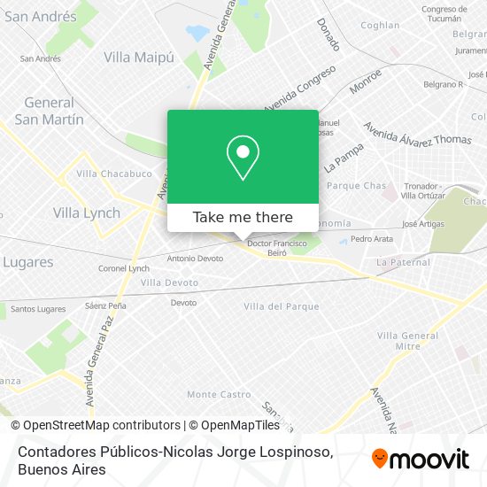 Contadores Públicos-Nicolas Jorge Lospinoso map
