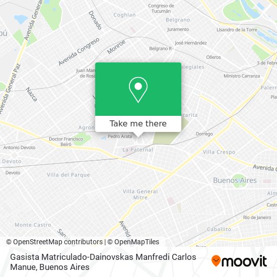 Mapa de Gasista Matriculado-Dainovskas Manfredi Carlos Manue