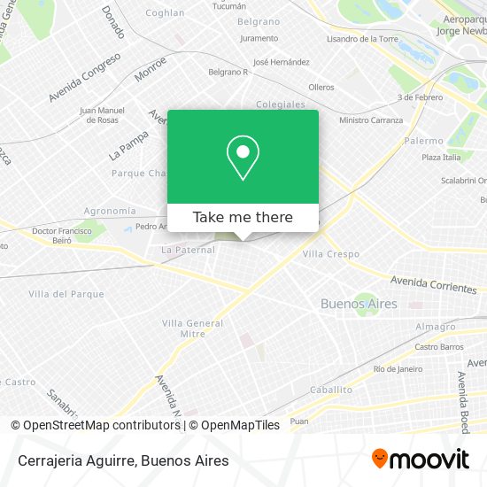Cerrajeria Aguirre map