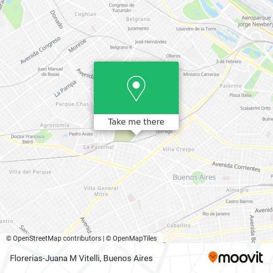 Mapa de Florerias-Juana M Vitelli