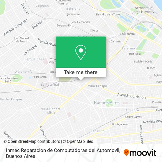 Inmec Reparacion de Computadoras del Automovil map