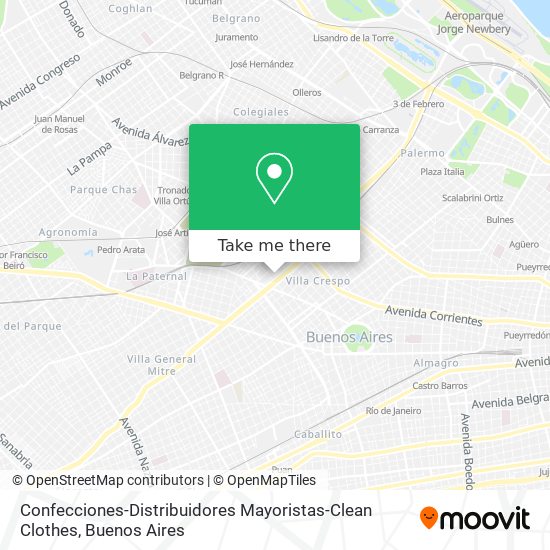 Confecciones-Distribuidores Mayoristas-Clean Clothes map