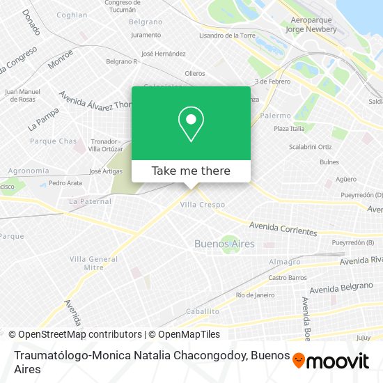 Traumatólogo-Monica Natalia Chacongodoy map