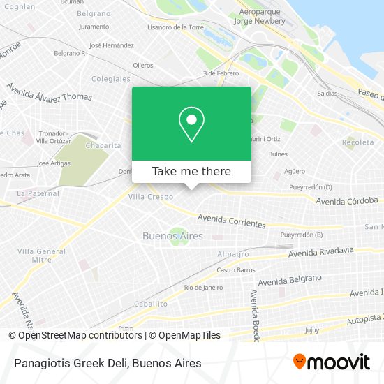 Mapa de Panagiotis Greek Deli