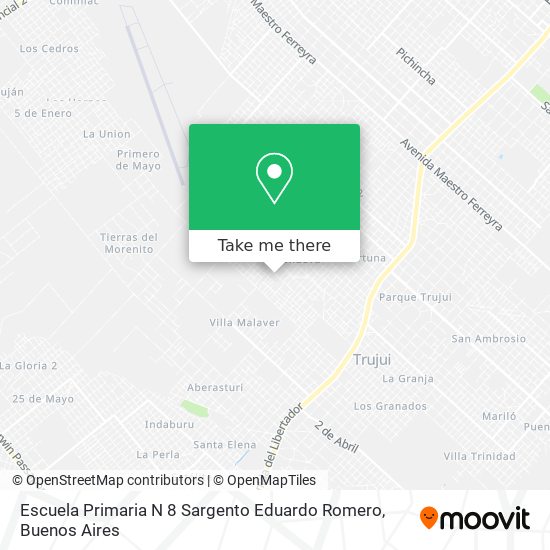 Mapa de Escuela Primaria N 8 Sargento Eduardo Romero