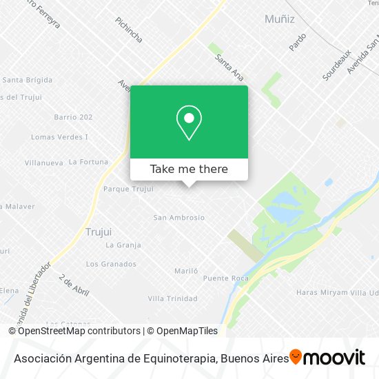 Asociación Argentina de Equinoterapia map