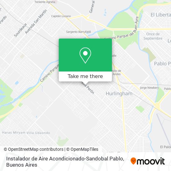 Mapa de Instalador de Aire Acondicionado-Sandobal Pablo