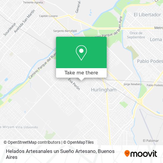 Helados Artesanales un Sueño Artesano map