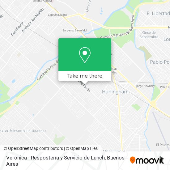 Verónica - Respostería y Servicio de Lunch map