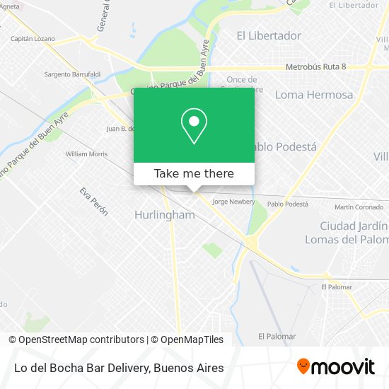 Mapa de Lo del Bocha Bar Delivery