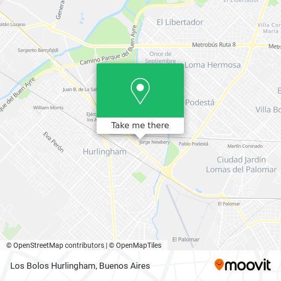 Los Bolos Hurlingham map