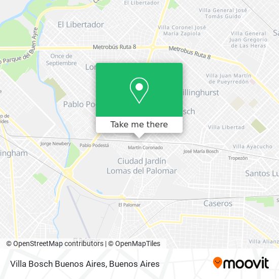 Villa Bosch Buenos Aires map