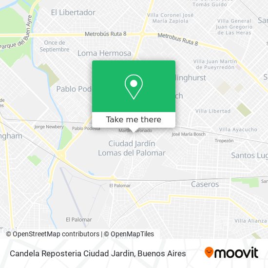Candela Reposteria Ciudad Jardin map