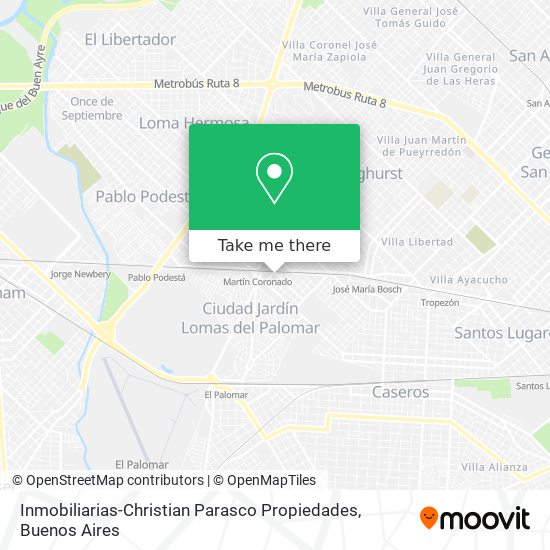 Inmobiliarias-Christian Parasco Propiedades map