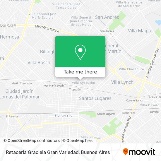 Mapa de Retaceria Graciela Gran Variedad