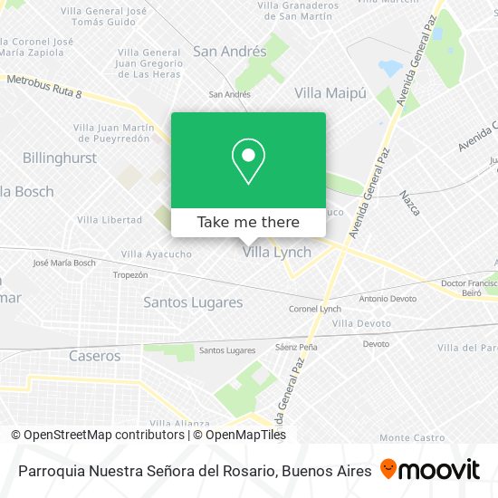Parroquia Nuestra Señora del Rosario map