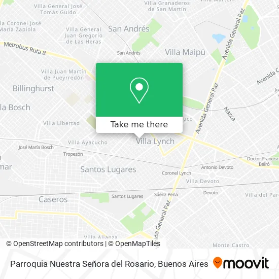 Mapa de Parroquia Nuestra Señora del Rosario