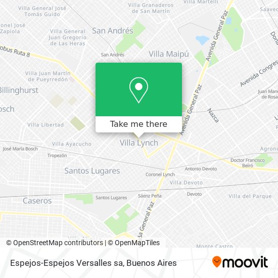 Mapa de Espejos-Espejos Versalles sa